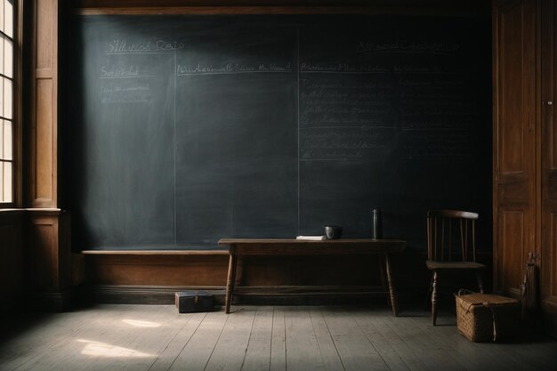 Chalkboard and blackboard