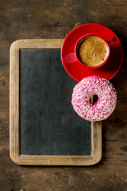 Chalkboard and coffee