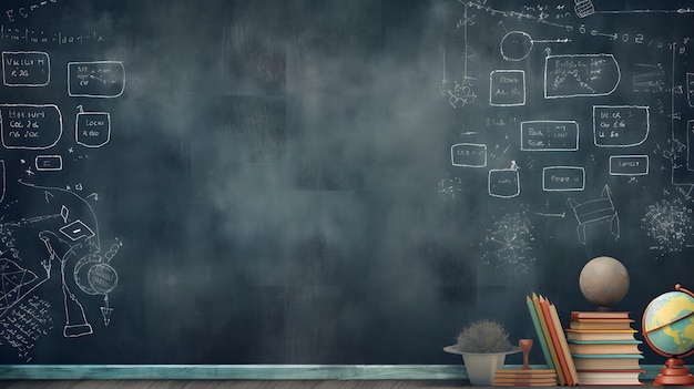 Chalkboard style background with chalk like textures