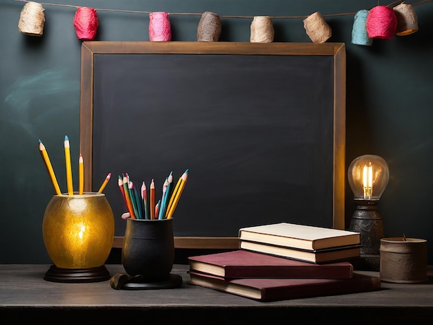 a chalkboard with a chalkboard behind it and a chalkboard behind it