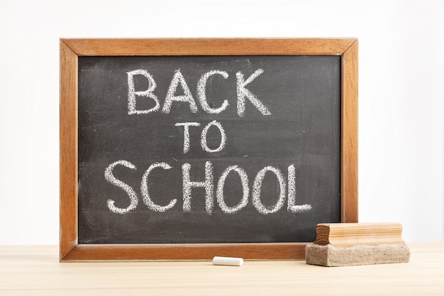 Chalkboard with message Back to School