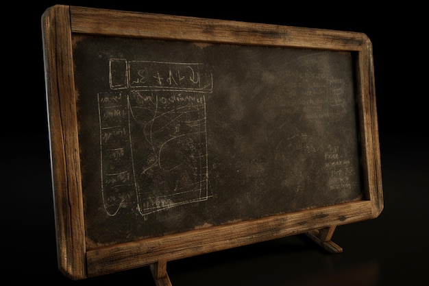 A chalkboard with the word " the word " on it "