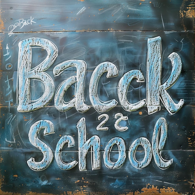 a chalkboard with the words back to school written on it