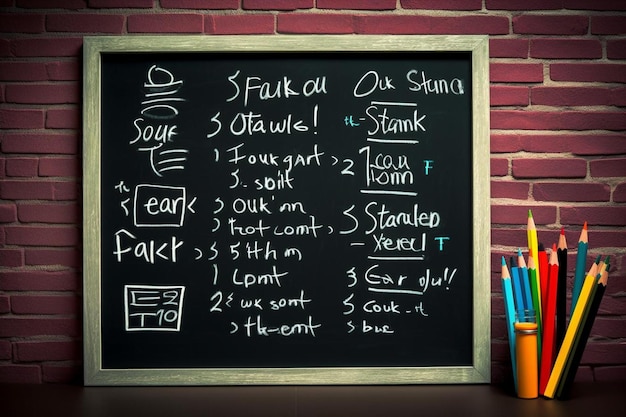 a chalkboard with the words  gas oil  on it