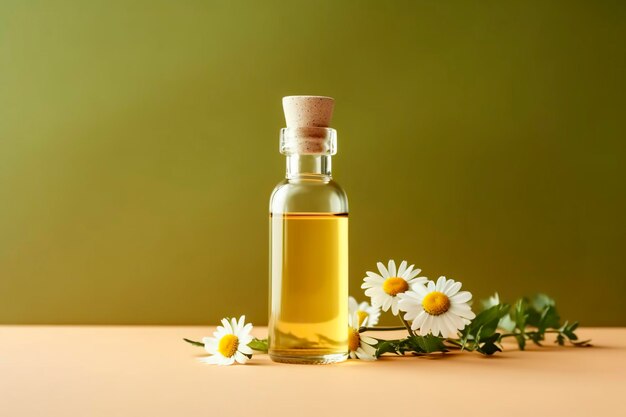 Chamomile essential oil to relax the nerves in floral therapy