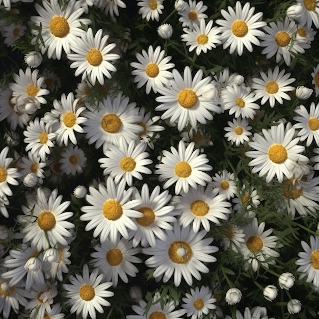 chamomile pattern hyperrealistic