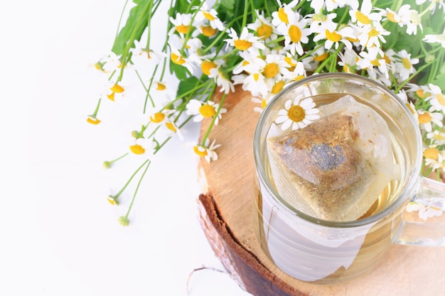 Chamomile tea bags  Herbal medicine