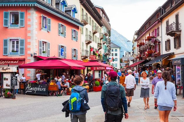 Chamonix Mont Blanc town France