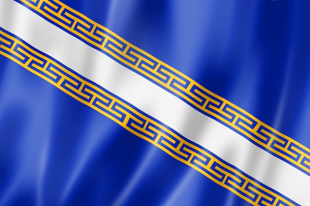 Champagne-ardenne region flag, france