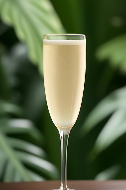 Foto bicchiere per cocktail di champagne