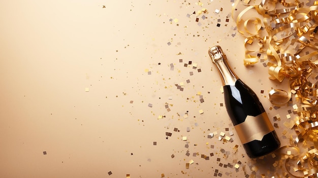 champagne dreams a splash of bokeh magic with confetti stars