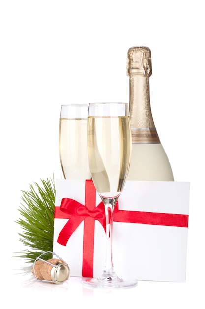 Champagne en cadeaubrief