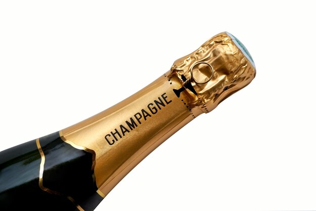 Champagne French bottle