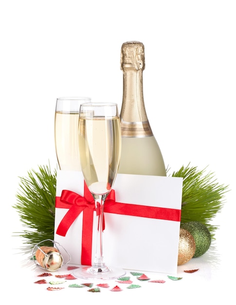 Champagne and gift letter