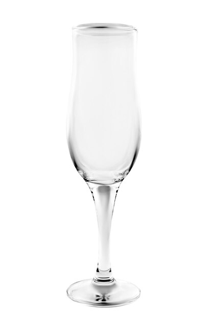 Foto vaso di champagne isolato