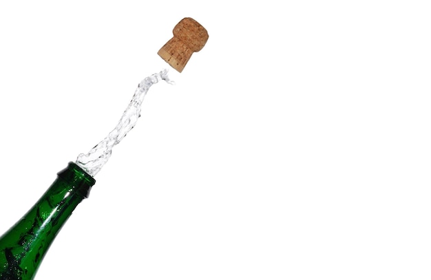 Photo champagne stubble jumps to left image for party birthday and new years eve celebration