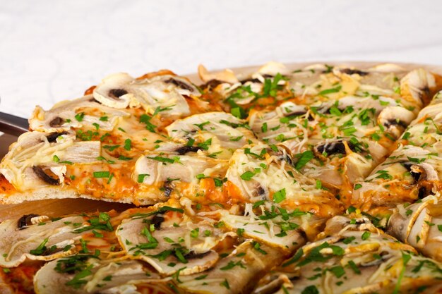 Champignon pizza