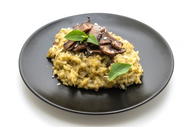 Champignonrisotto met Pesto en Kaas