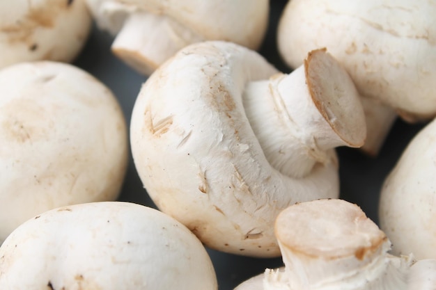 champignons close-up, vegetarisch eten, natuurlijk eten