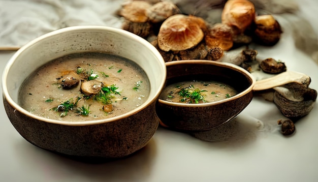 Champignonsoep heerlijk eten