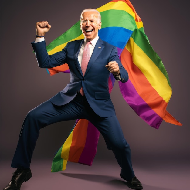 Photo championing lgbtq rights joe biden's unwavering advocacy