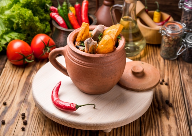 Chanakhi, Georgian cuisine