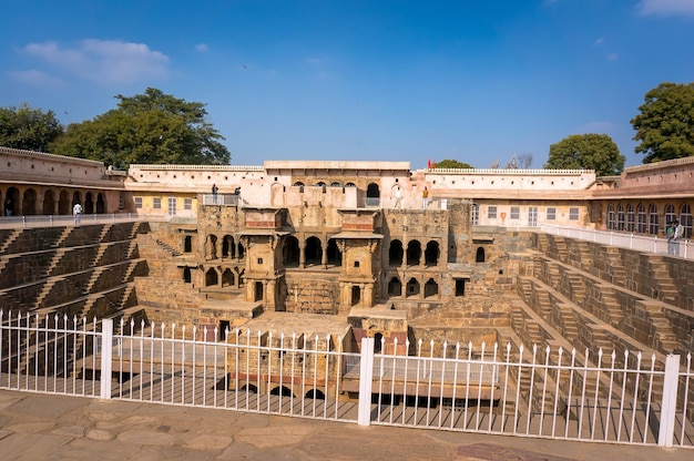 Chand Baori Stepwell in village of Abhaneri