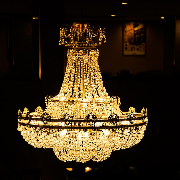 chandelier decor close up