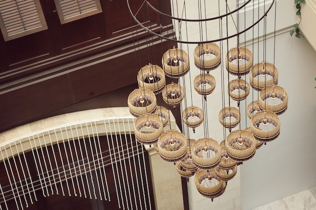 Chandeliers interior in hotels