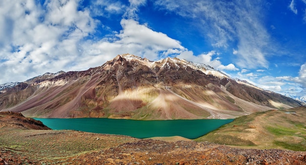 Chandra tal lake in himalayas