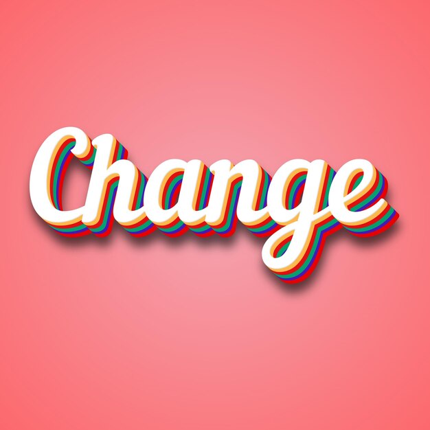 Photo change text effect photo image cool