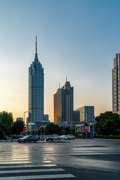 Photo changzhou city landscape street view