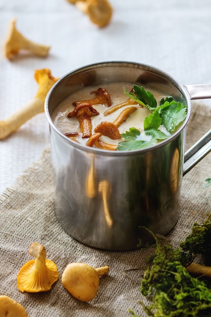 Chanterelle Cream soup