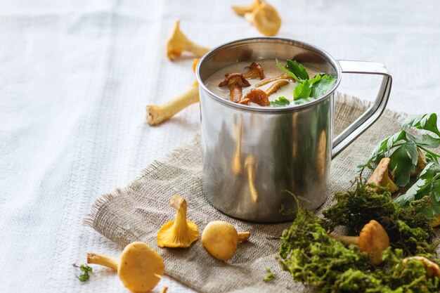 Chanterelle Cream soup