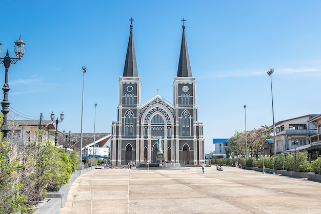 Photo chanthaburi thailand jan14 2018 people travel to visit at catholic church in chanthaburi thailand