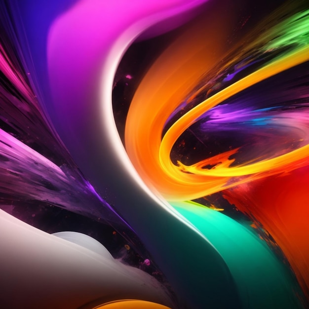 Foto caos in chroma colori astratti in movimento
