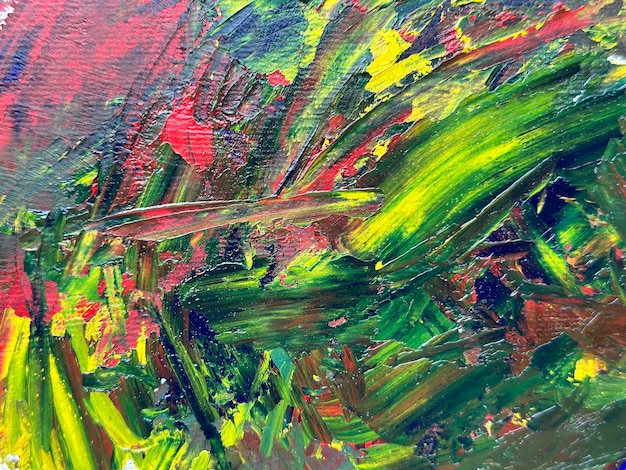 Chaotic strokes with oil paints. Multicolored background