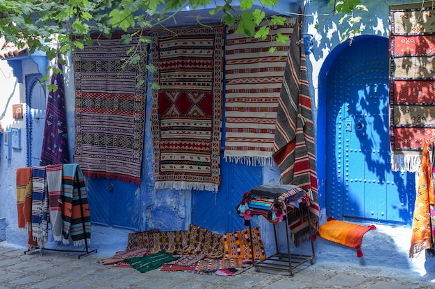 Chaouen、Morocco.Chefchaouenの青い街