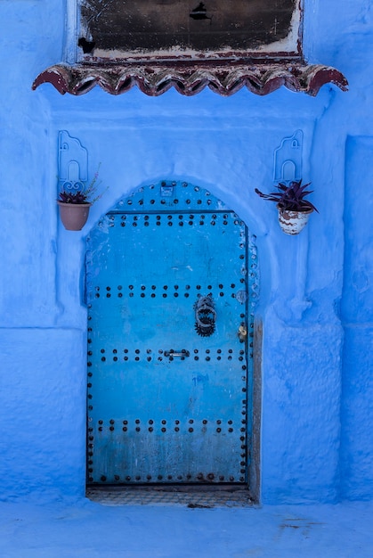 Foto chaouen de blauwe stad