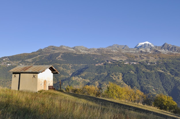 Chapel in mountain