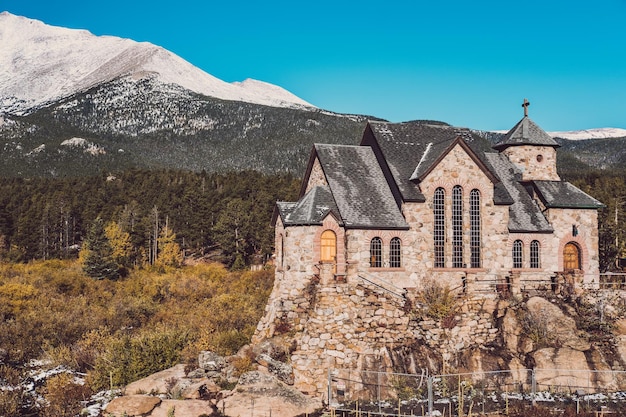 Chapel on the Rock near Estes Park in Colorado