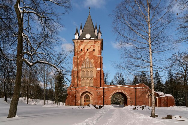 Tsarskoye Selo Pushkin 상트페테르부르크 러시아의 Alexander Park에 있는 Chapelle Pavilion