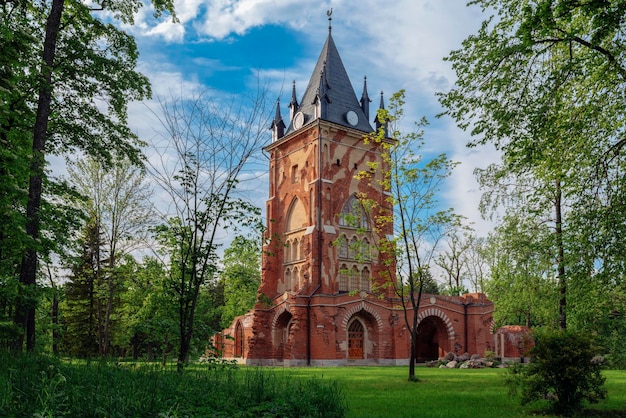 Chapelle Paviljoen in Alexander Park van Tsarskoye Selo Pushkin Sint-Petersburg Rusland