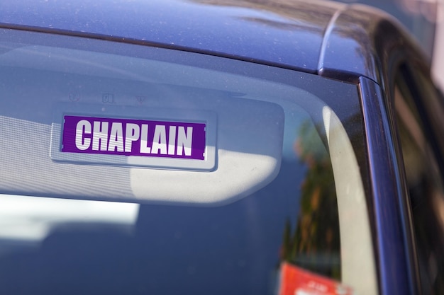 Photo chaplain sign