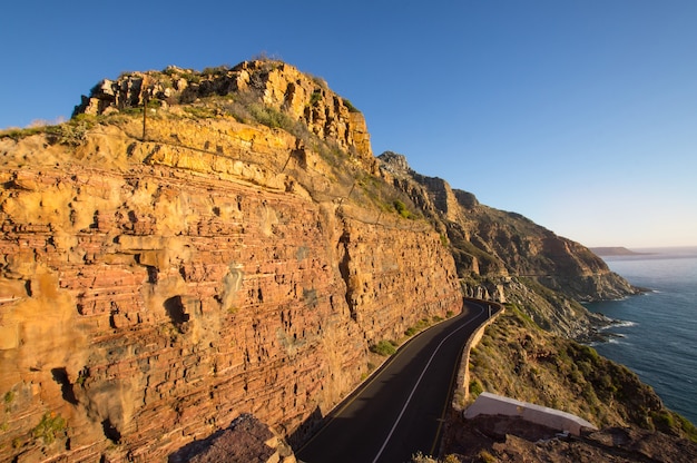 Chapmans peak drive a città del capo in sud africa