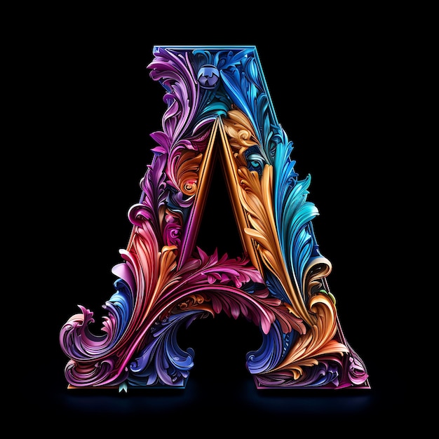 Character alphabet design 9 velour material arnold render ve creative on black bg luxury expensive