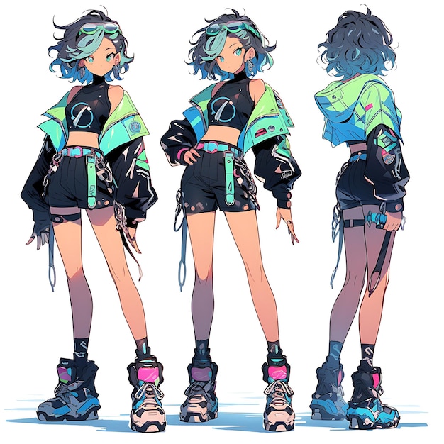 8500+ Cyberpunk Anime Visual Novel Characters, Outfits, Hairstyles &  Expressions