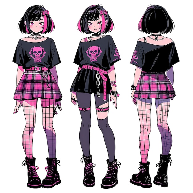 Pin by Charles . on Anime Alt Vibe | Gothic anime girl, Anime art dark,  Cute emo outfits