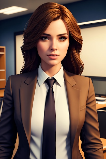 character art business woman in suit