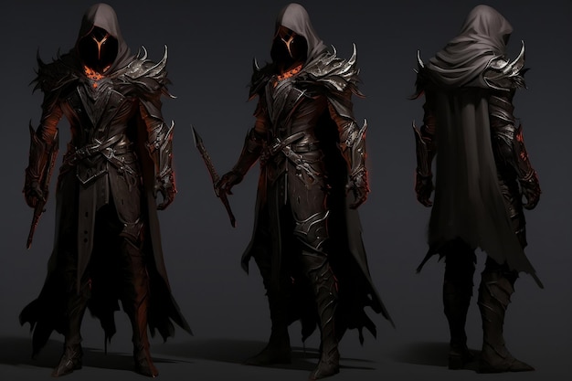 Character Design Dark Ranger door Hai Phan Generative AI